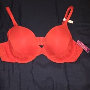 Ambrielle Vibrant Red Lace Bra